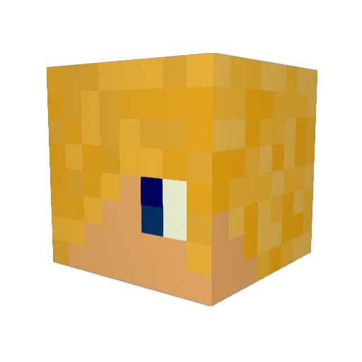 Ressix12 Minecraft avatar head, 3D render