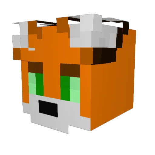 RestInPancakes Minecraft avatar head, 3D render
