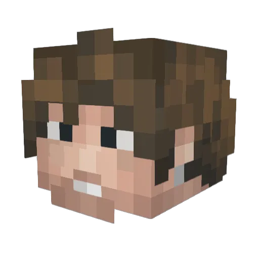 RestOurHeroes Minecraft avatar head, 3D render