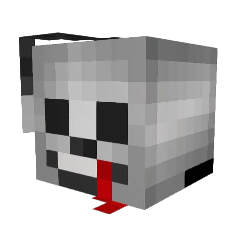 Reste124 Minecraft avatar head, 3D render