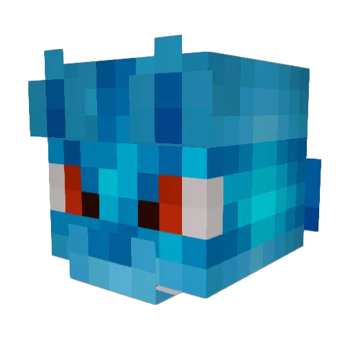 RestheJackal Minecraft avatar head, 3D render