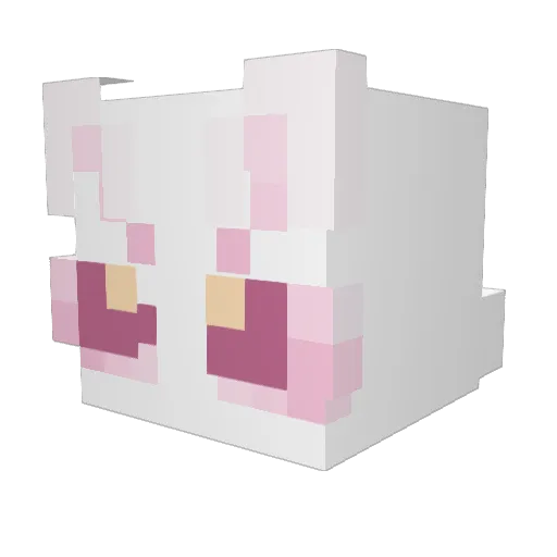 Restneo Minecraft avatar head, 3D render