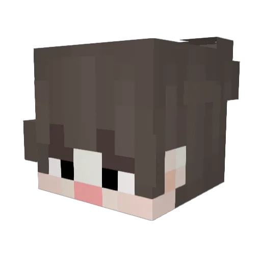 Restwon Minecraft avatar head, 3D render