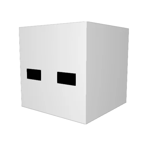 Resu_rrection Minecraft avatar head, 3D render