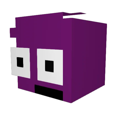 Resurtin Minecraft avatar head, 3D render