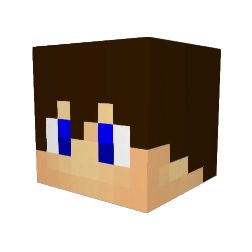 Resvaar Minecraft avatar head, 3D render