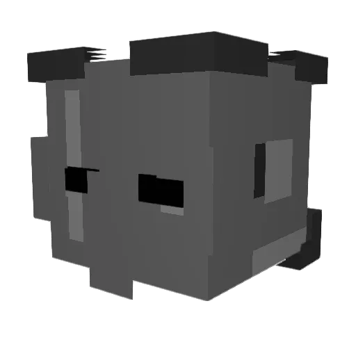 Resxstance Minecraft avatar head, 3D render