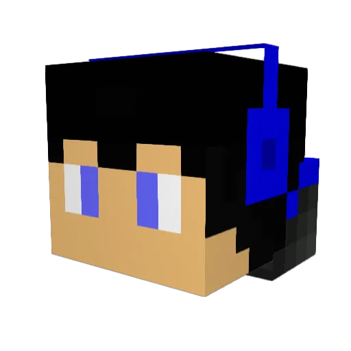 ResyncedBanana Minecraft avatar head, 3D render