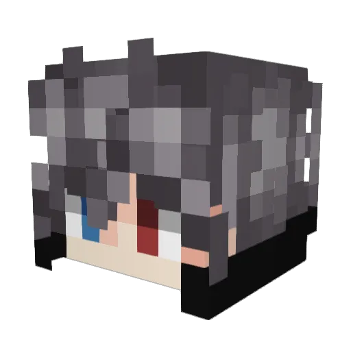 Retablink Minecraft avatar head, 3D render