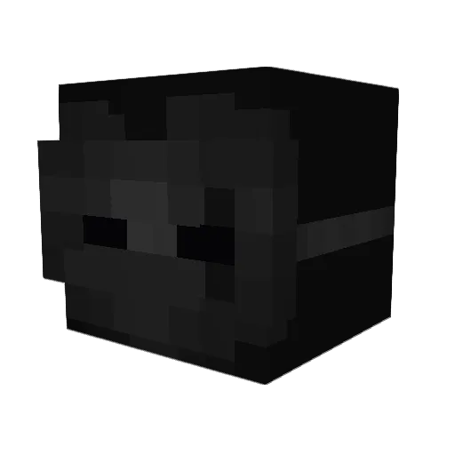 Retaf Minecraft avatar head, 3D render