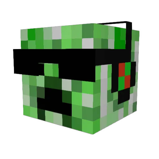 RetardedGuy007 Minecraft avatar head, 3D render