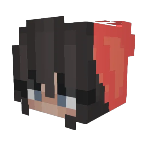 Retchro Minecraft avatar head, 3D render