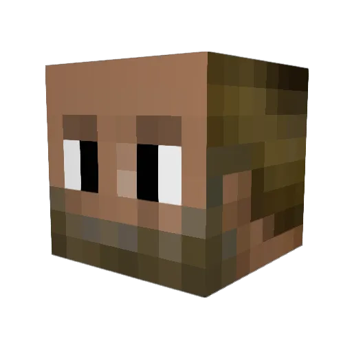 Retec Minecraft avatar head, 3D render