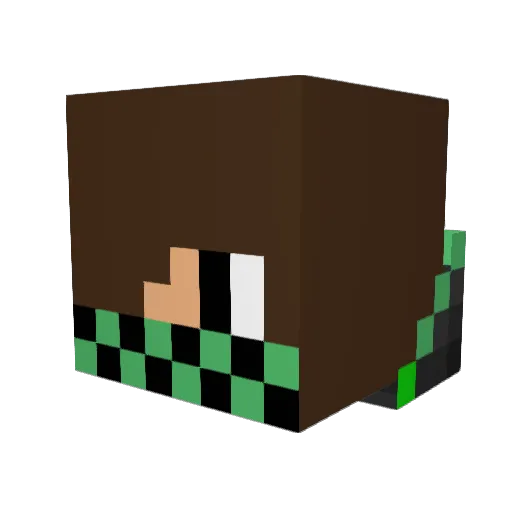 RetepGriffin Minecraft avatar head, 3D render