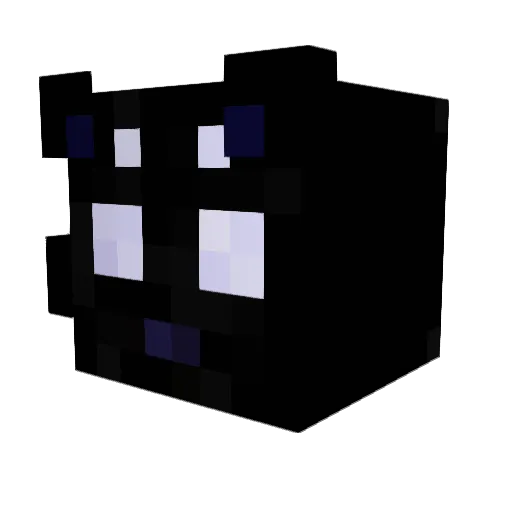 Retexc Minecraft avatar head, 3D render
