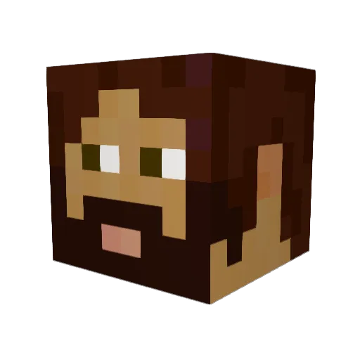 Rethel Minecraft avatar head, 3D render