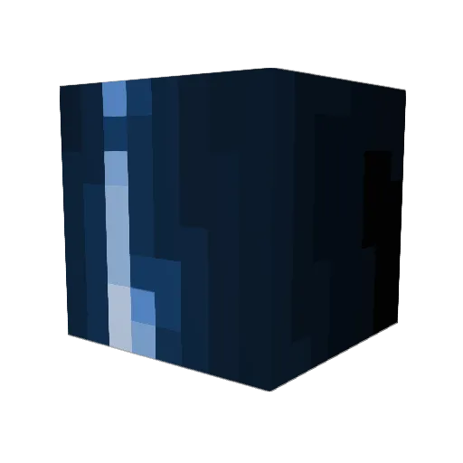 Reticls Minecraft avatar head, 3D render