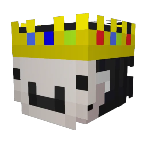 Retinazeridk Minecraft avatar head, 3D render