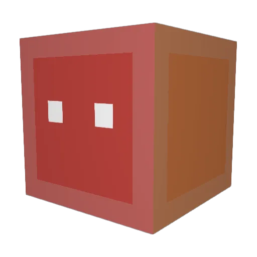 RetixHigh Minecraft avatar head, 3D render