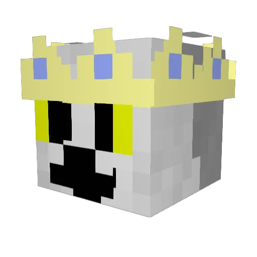 Retnuh2k Minecraft avatar head, 3D render