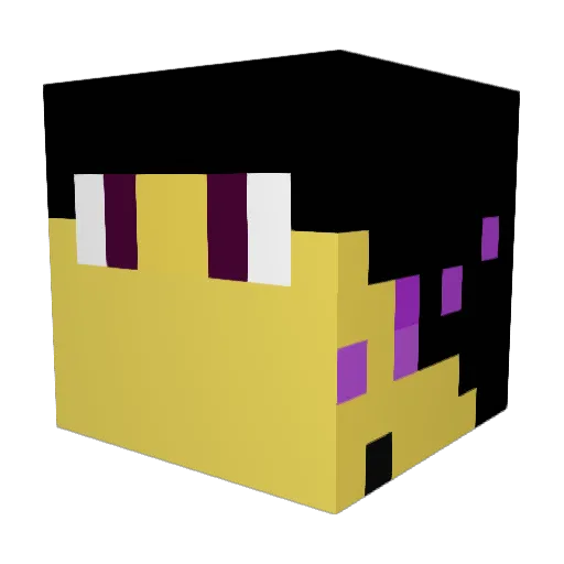 RetoStalder Minecraft avatar head, 3D render