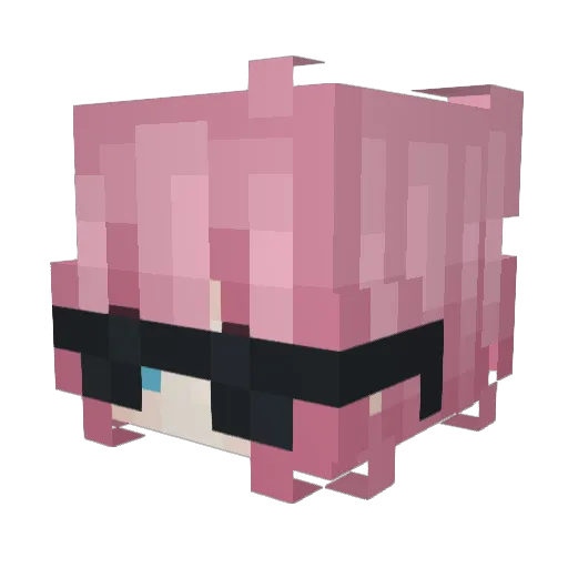 RetoWan Minecraft avatar head, 3D render
