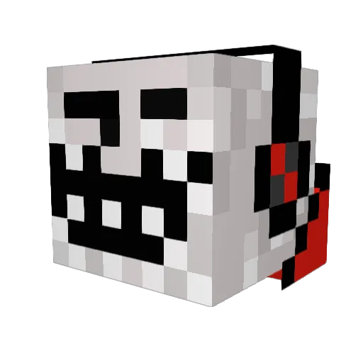 Retoret1 Minecraft avatar head, 3D render