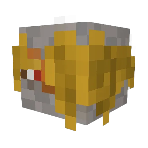 Retr0n666 Minecraft avatar head, 3D render
