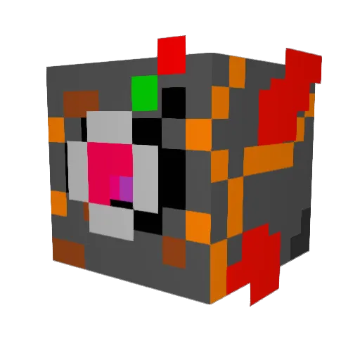 Retr0tech Minecraft avatar head, 3D render