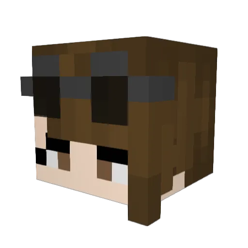 RetributionBlade Minecraft avatar head, 3D render