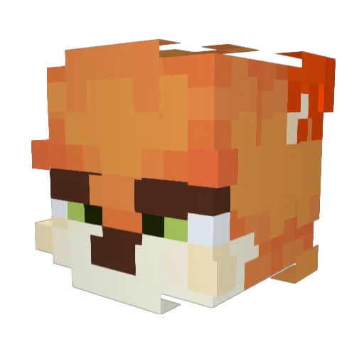 RetrieverWolsya Minecraft avatar head, 3D render