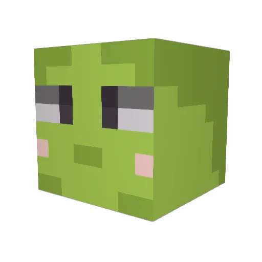 Retro3125 Minecraft avatar head, 3D render