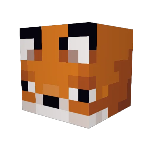 Retro879 Minecraft avatar head, 3D render