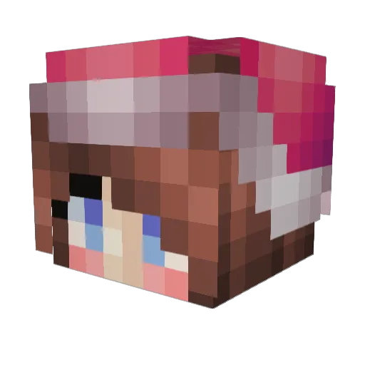 RetroAstro Minecraft avatar head, 3D render