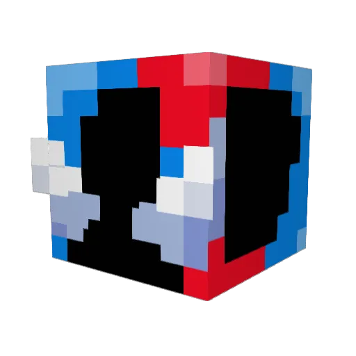 RetroBox99 Minecraft avatar head, 3D render