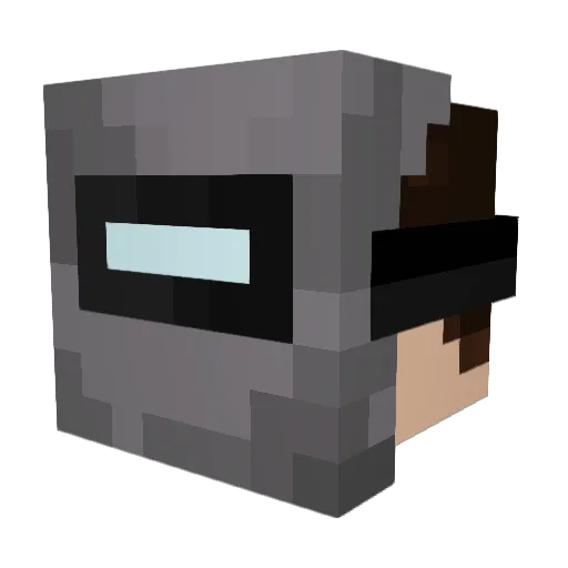 RetroCarbon23 Minecraft avatar head, 3D render