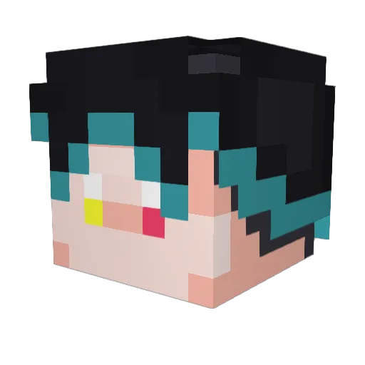 RetroCarl_ Minecraft avatar head, 3D render