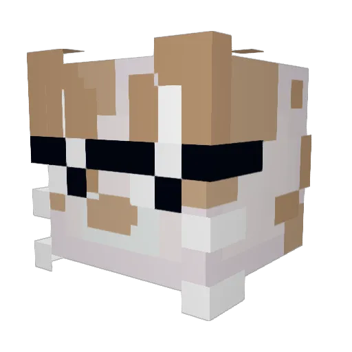 RetroCheetah Minecraft avatar head, 3D render