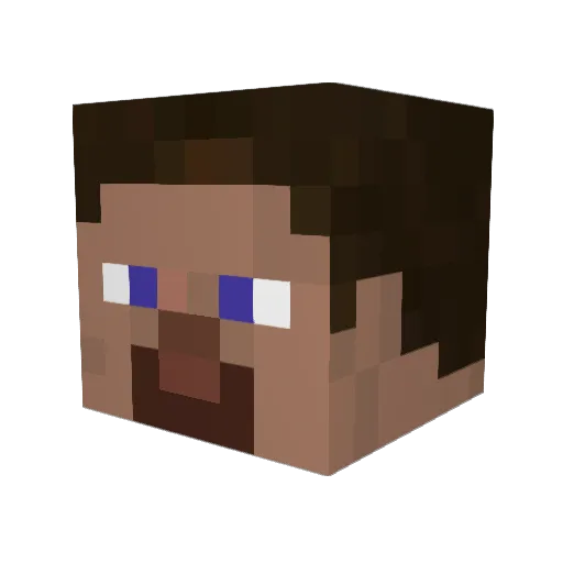 RetroFezz Minecraft avatar head, 3D render