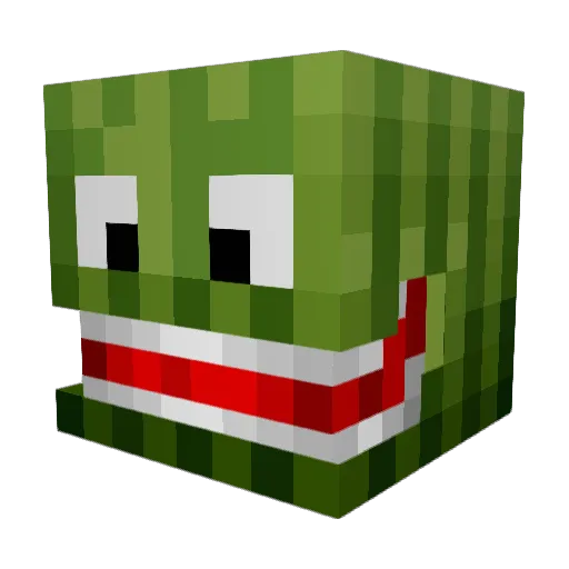 RetroHops Minecraft avatar head, 3D render