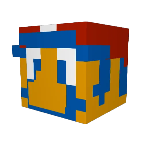 RetroInspector Minecraft avatar head, 3D render