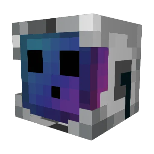 RetroMChild Minecraft avatar head, 3D render