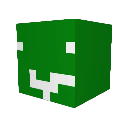 RetroMystical Minecraft avatar head, 3D render