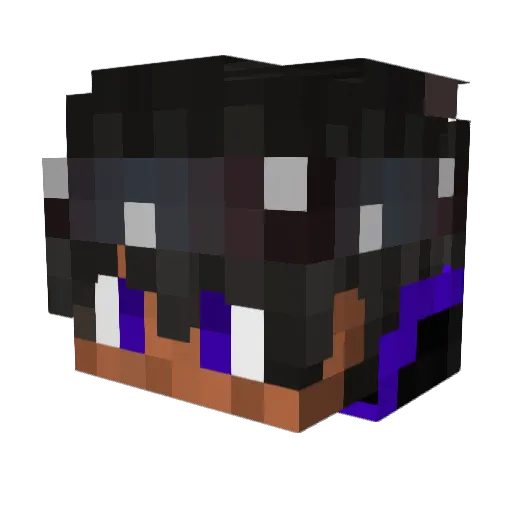 RetroOortus Minecraft avatar head, 3D render