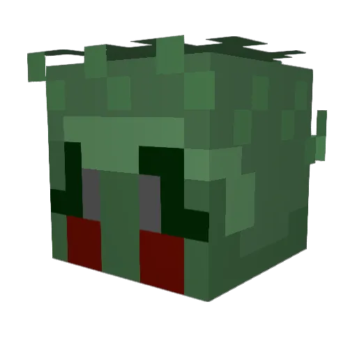 RetroRobin_ Minecraft avatar head, 3D render
