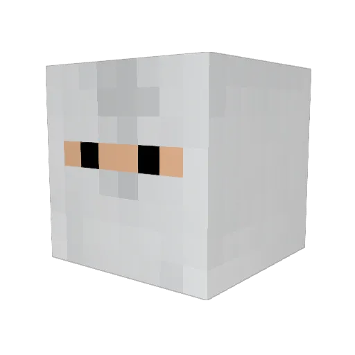 RetroSource Minecraft avatar head, 3D render