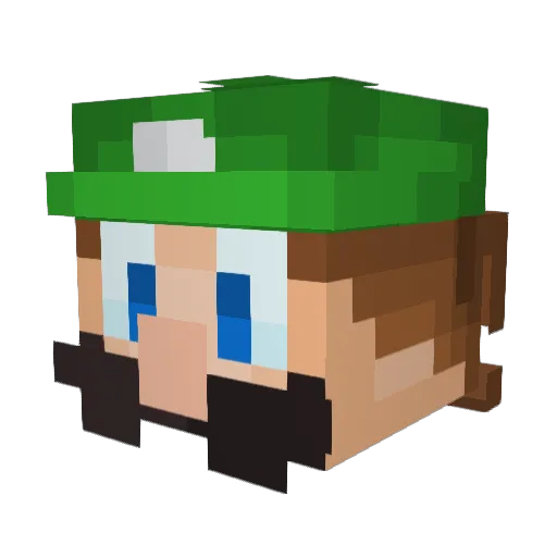 RetroSuns Minecraft avatar head, 3D render
