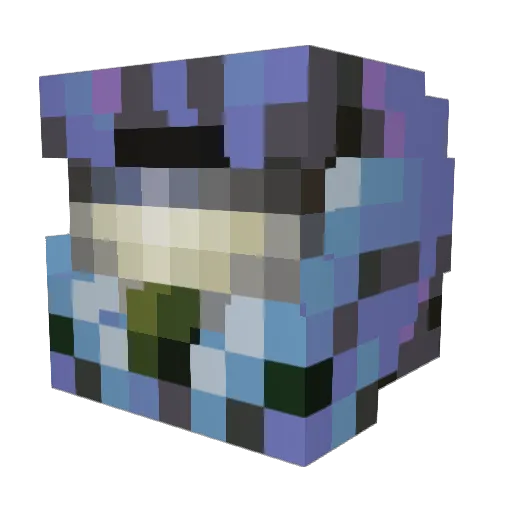 RetroTurtle208 Minecraft avatar head, 3D render