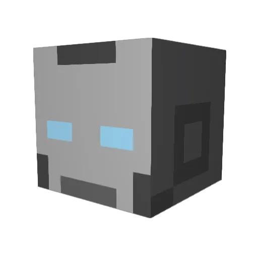 RetroWaveGen Minecraft avatar head, 3D render