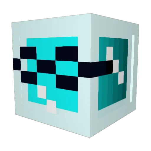 RetroZombi Minecraft avatar head, 3D render